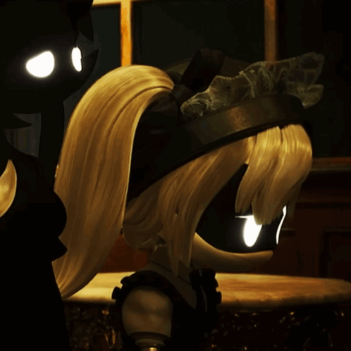A Cartoon Character With A Ponytail And A Hat GIF