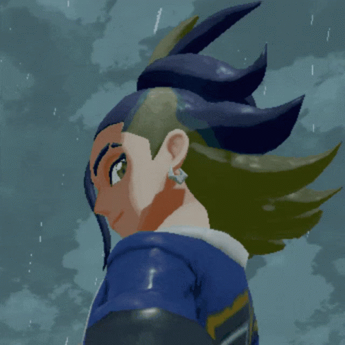 Cartoon Character With Ponytail And Choker GIF