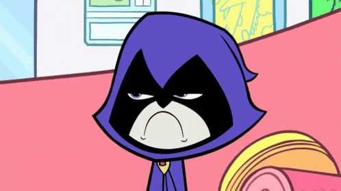 A Cartoon Character With A Purple Cape Is Making A Sad Face GIF