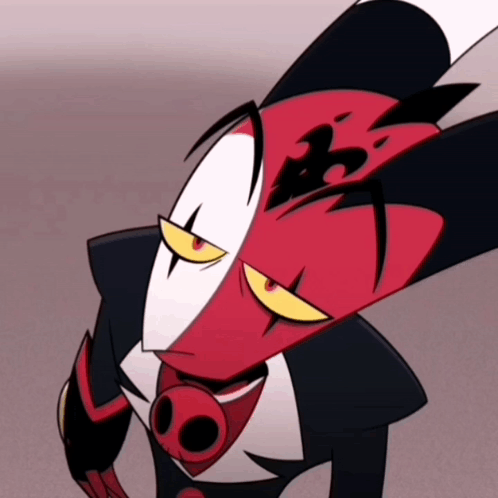 Red And White Face Cartoon Character With Big Nose GIF