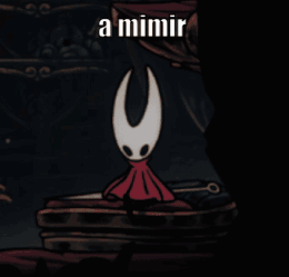 A Cartoon Character With A Red Cape And A Sword Says A Mimir GIF