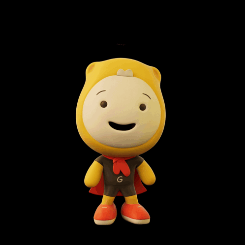 A Cartoon Character With A Red Cape And The Words Got To Go Behind Him GIF