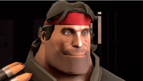 A Cartoon Character With A Red Headband On His Head Is Smiling GIF