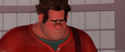 A Cartoon Character With A Sad Look On His Face And The Words I 'M Going To Wreck It Below Him GIF