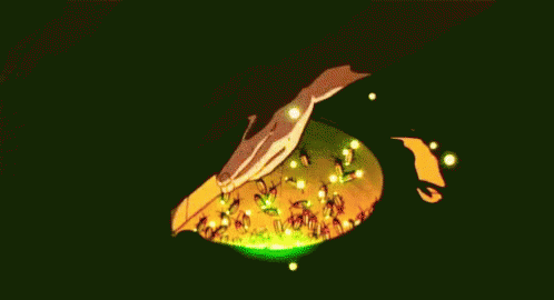 A Cartoon Character With A Shadow On His Face Is Looking At Something GIF