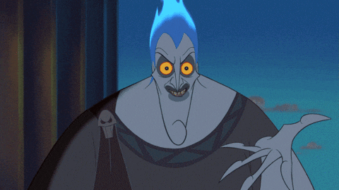 A Cartoon Character With A Skull On His Arm And A Blue Hair GIF