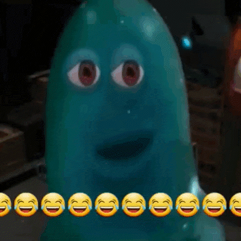 A Cartoon Character With A Smiley Face On His Face GIF