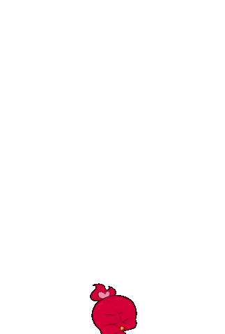 a cartoon character with a speech bubble coming out of its mouth