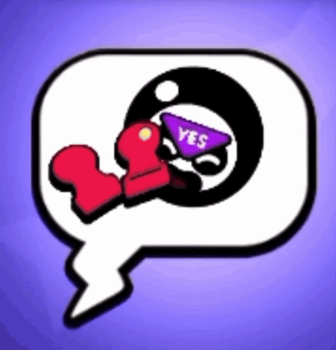 A Cartoon Character With A Speech Bubble That Says Yes On It GIF