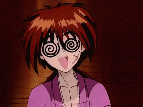 A Cartoon Character With A Spiral On His Eyes GIF