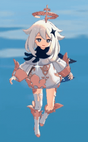 A Cartoon Character With A Star On Her Head GIF