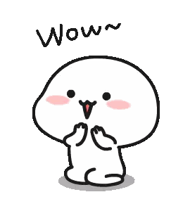 a cartoon character with a surprised look on his face and the words wow written above him .