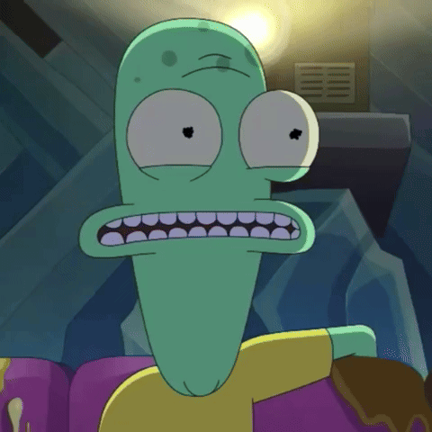A Cartoon Character With A Surprised Look On His Face Is Sitting On A Couch GIF