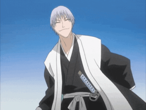 A Cartoon Character With A Sword In His Belt GIF