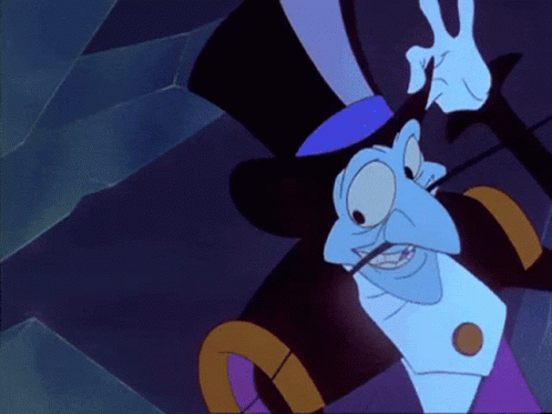 A Cartoon Character With A Top Hat And A Cane GIF