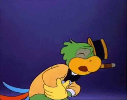 A Cartoon Character With A Top Hat And A Cigar GIF