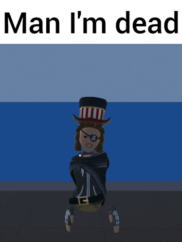 A Cartoon Character With A Top Hat And The Words Man I 'M Dead GIF