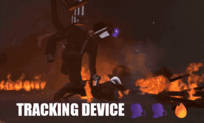 A Cartoon Character With A Tracking Device On His Back GIF