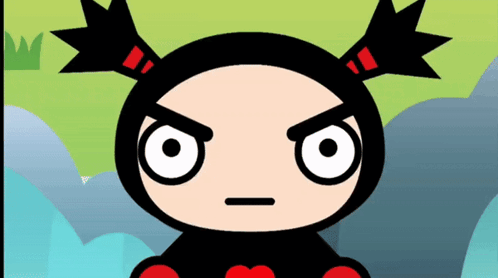 A Cartoon Character With A Very Angry Face GIF