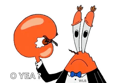 A Cartoon Character With A Violin In His Mouth And The Words O Yea GIF