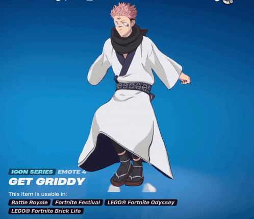 A Cartoon Character With A White Robe And Black Scarf Is Titled Get Griddy GIF