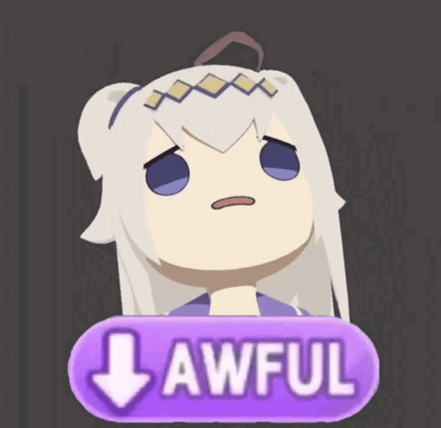 A Cartoon Character With An Arrow Pointing Down And The Word Lawful On It GIF