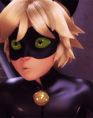 A Cartoon Character With Blonde Hair And Green Eyes GIF
