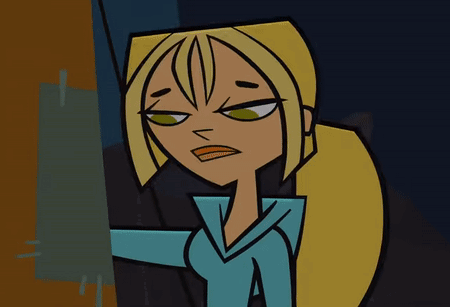 A Cartoon Character With Blonde Hair And Green Eyes Looks Angry GIF
