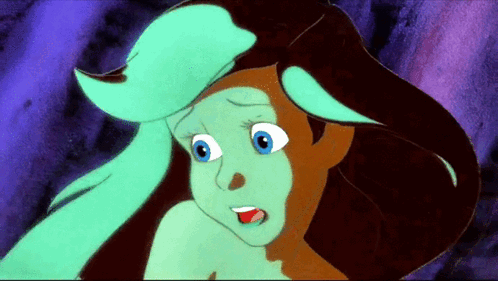 A Cartoon Character With Blue Eyes And Brown Hair GIF