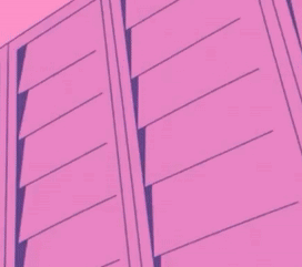 A Cartoon Character With Blue Hair And A White Shirt GIF