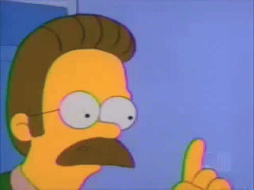 A Cartoon Character With Glasses And A Mustache Looks Surprised GIF