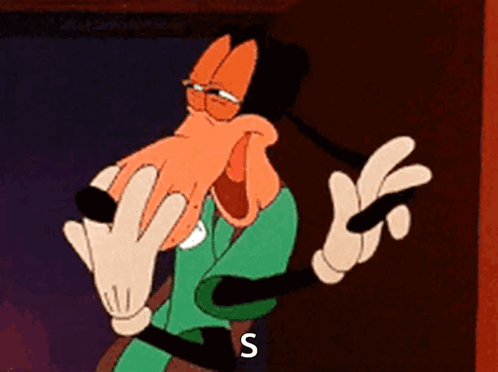 A Cartoon Character With Glasses And Gloves Is Making A Funny Face . GIF