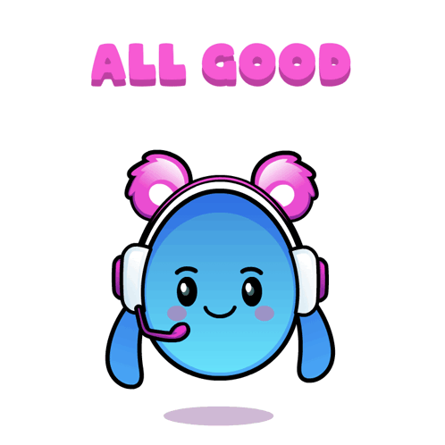 A Cartoon Character With Headphones And A Microphone Giving A Thumbs Up GIF