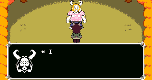 A Cartoon Character With Horns Is Talking To Another Character With The Letter I On The Screen GIF