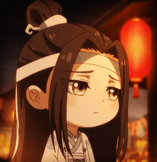 A Cartoon Character With Long Hair And A Bandage Around His Head GIF