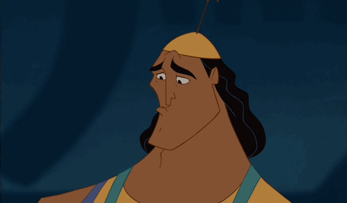 A Cartoon Character With Long Hair And A Yellow Hat Looks Sad GIF