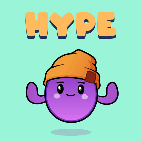 A Cartoon Character With Muscles And The Word Hype GIF