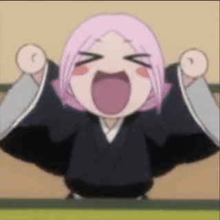 A Cartoon Character With Pink Hair Is Screaming With Her Mouth Open GIF