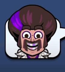 A Cartoon Character With Purple Hair And Braces Is Smiling GIF