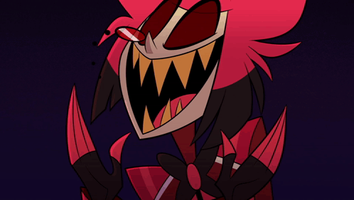 Cartoon Character With Red Eyes Saying I Admit One Could Get Used To It GIF