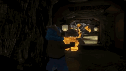 A Cartoon Character With Red Eyes Is Holding A Stack Of Gold GIF