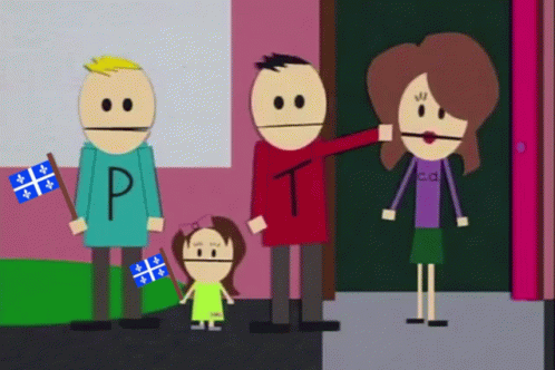 A Cartoon Character With The Letter P On His Shirt Is Holding A Flag GIF