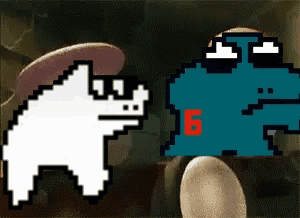 A Cartoon Character With The Number 16 On Their Shirt GIF