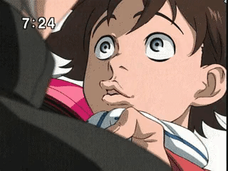 A Cartoon Character With The Time Of 7:24 On The Bottom Right GIF