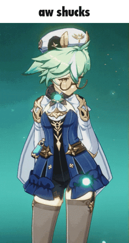 A Cartoon Character With The Words Aw Shucks On The Top GIF