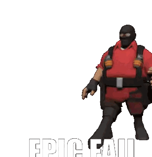 a cartoon character with the words epic fail on the bottom right