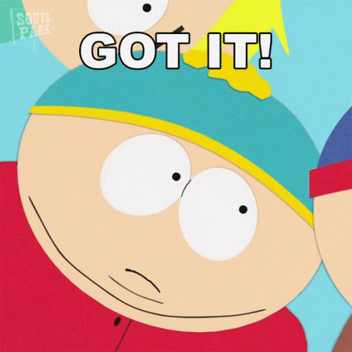 A Cartoon Character With The Words Got It Written On It GIF