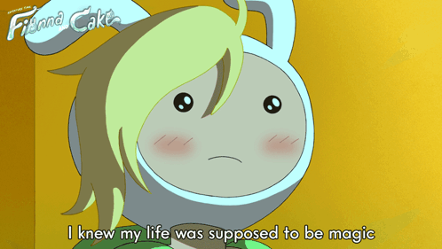 Cartoon Character Saying I Knew My Life Was Supposed To Be Magic GIF