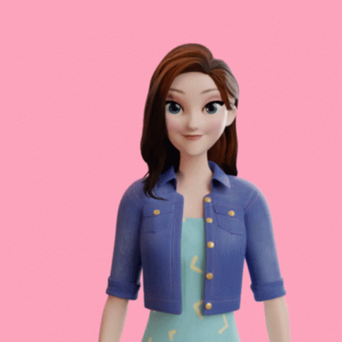 A Cartoon Character With The Words Ide Gokil Tuh Written Above Her GIF