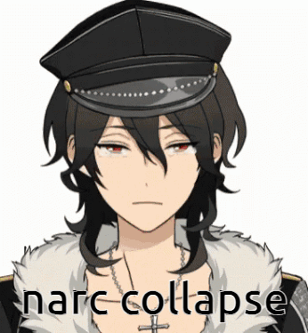 a cartoon character with the words " marc collapse " written on the bottom